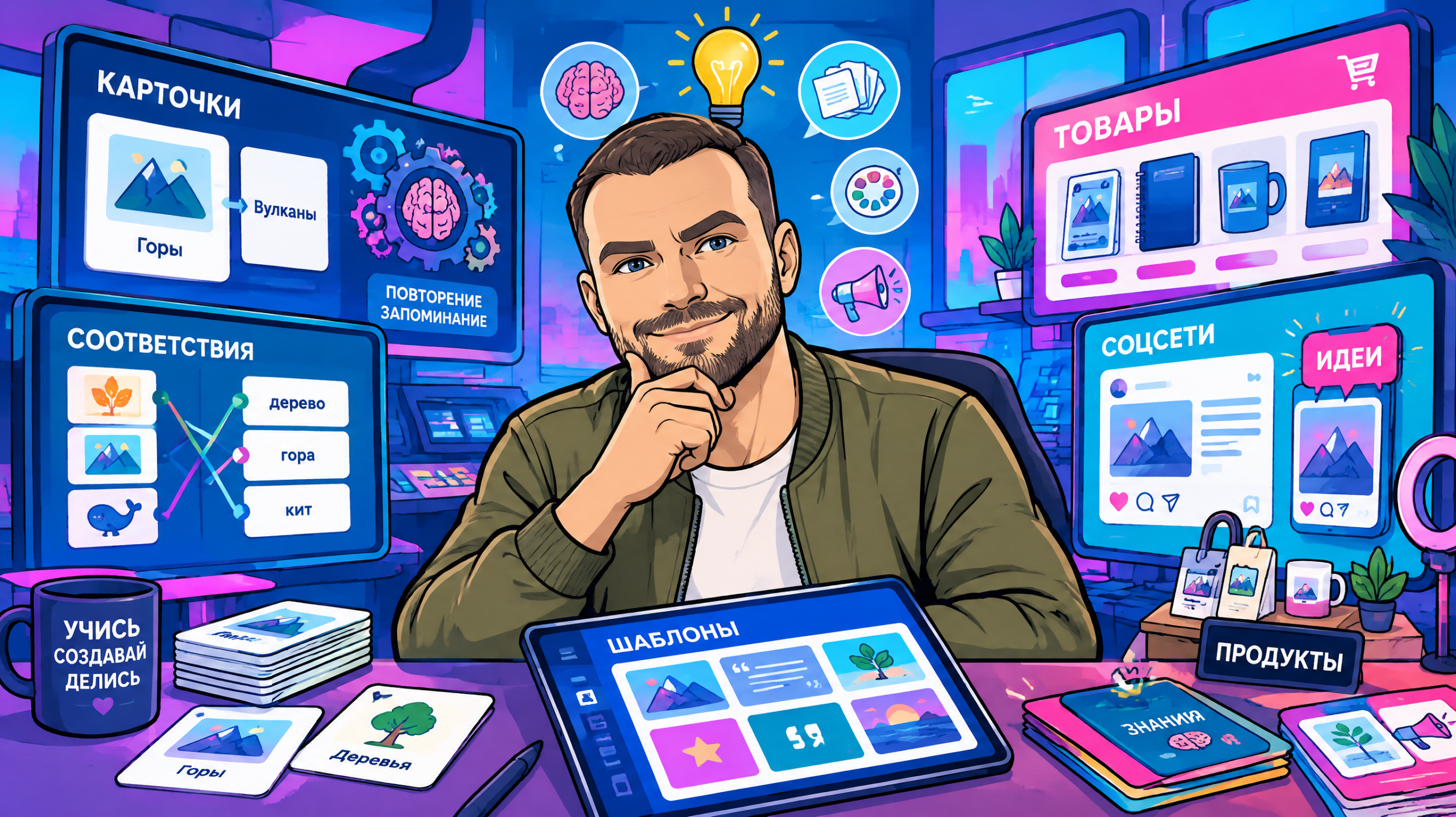 Сайты для создания карточек: Anki, Quizlet и Canva - полный разбор для обучения, маркетплейсов и соцсетей